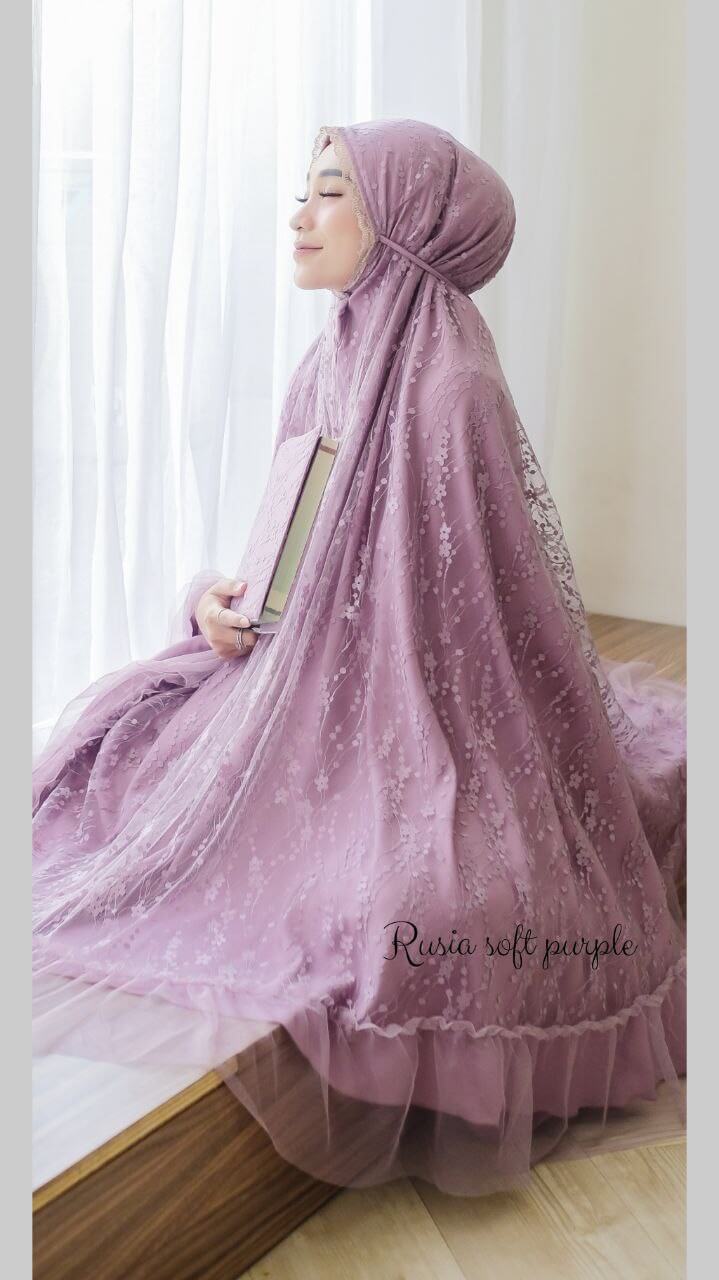 Mukena Rusia Soft Purple