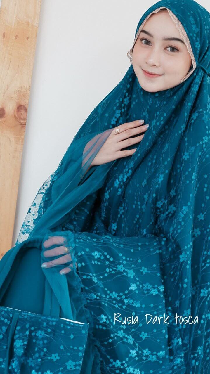 Mukena Rusia Dark Tosca