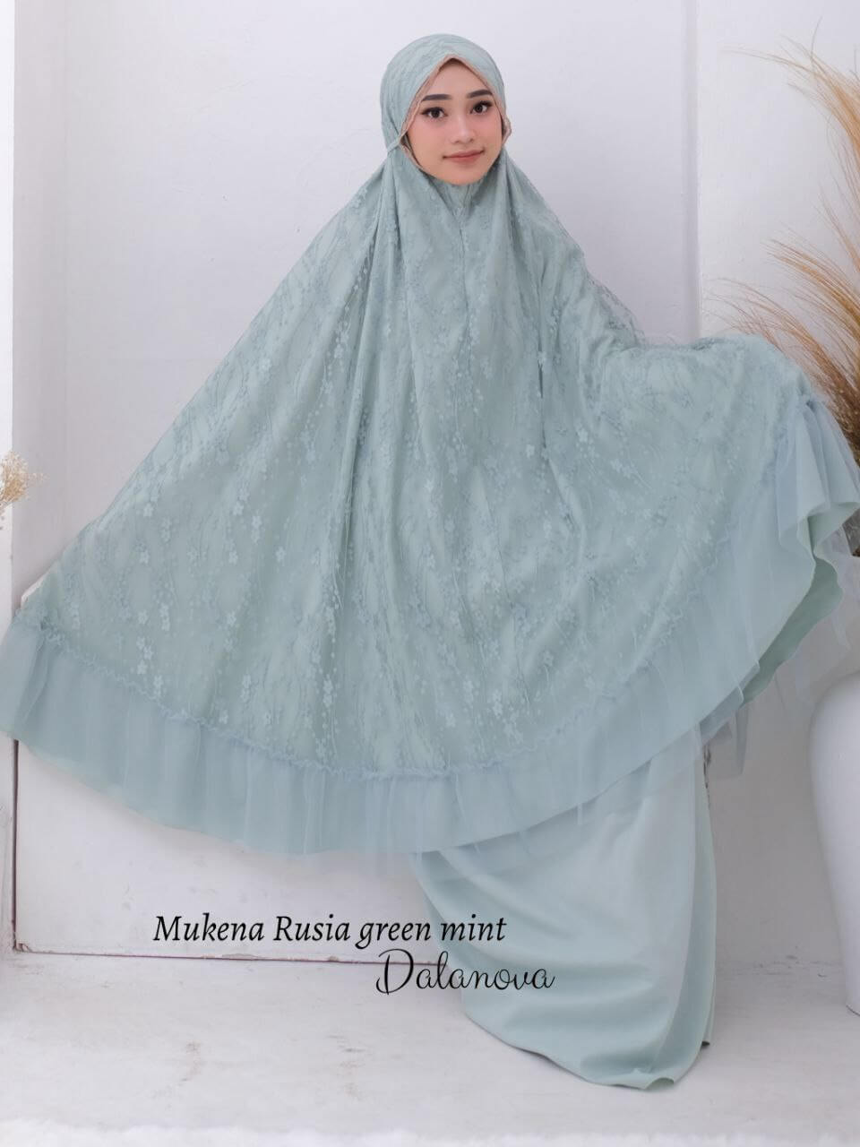Mukena Rusia Green Mint