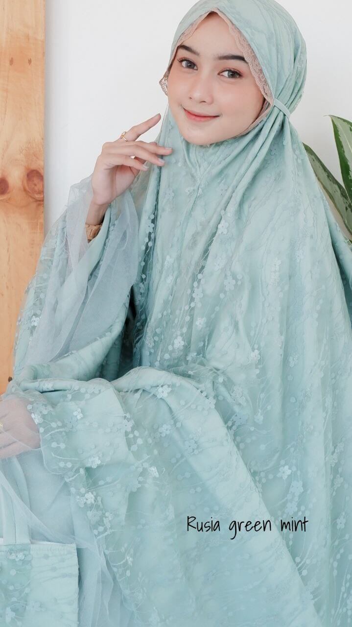 Mukena Rusia Green Mint