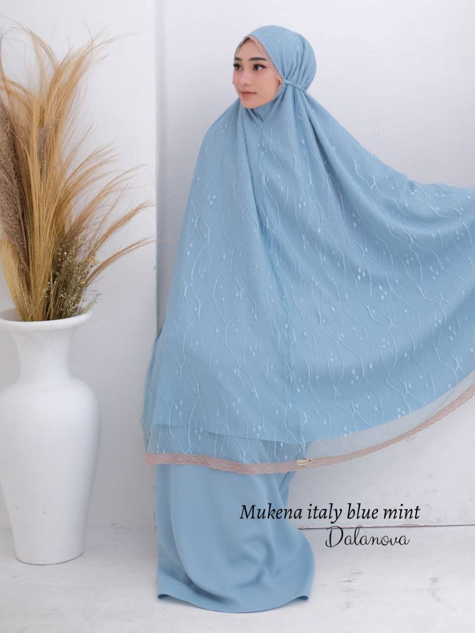 Mukena Italy Blue Mint