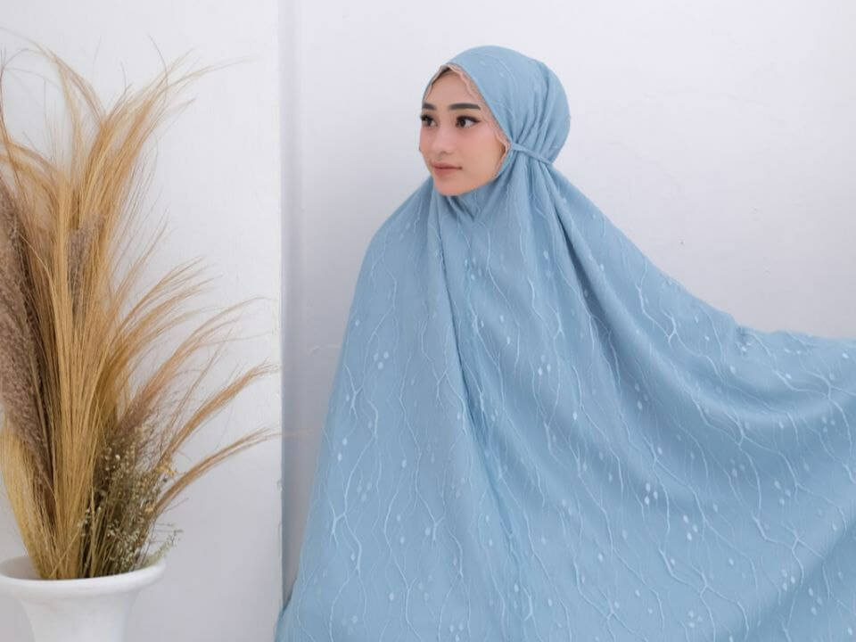 Mukena Italy Blue Mint