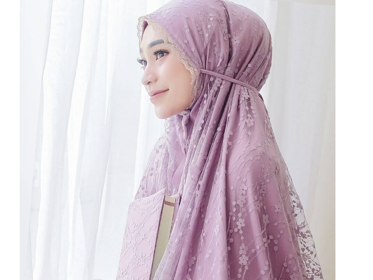 Mukena Rusia Soft Purple