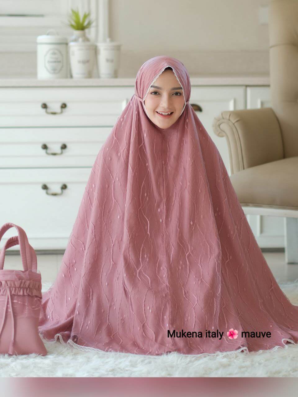 Mukena Italy Mauve Pink