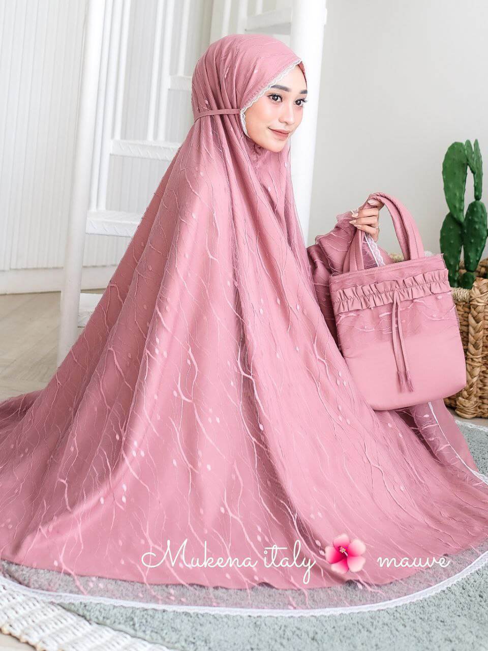 Mukena Italy Mauve Pink