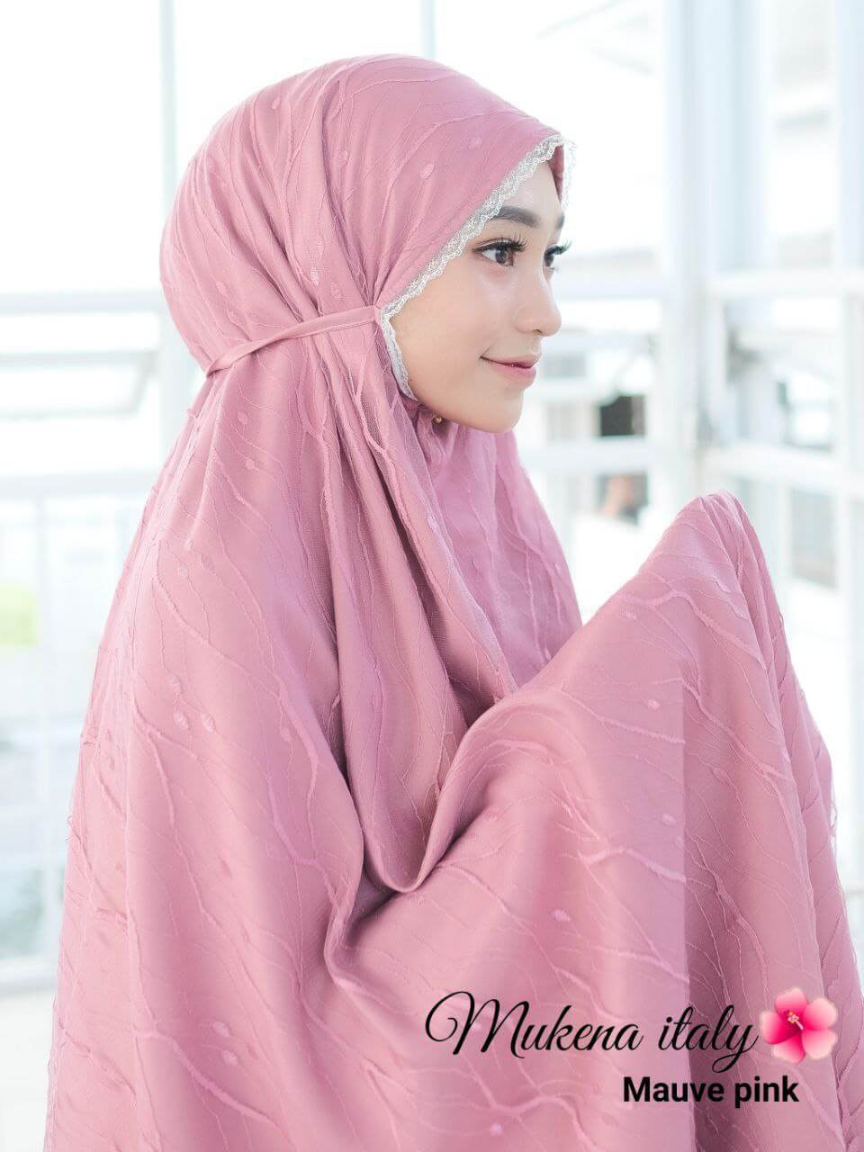 Mukena Italy Mauve Pink