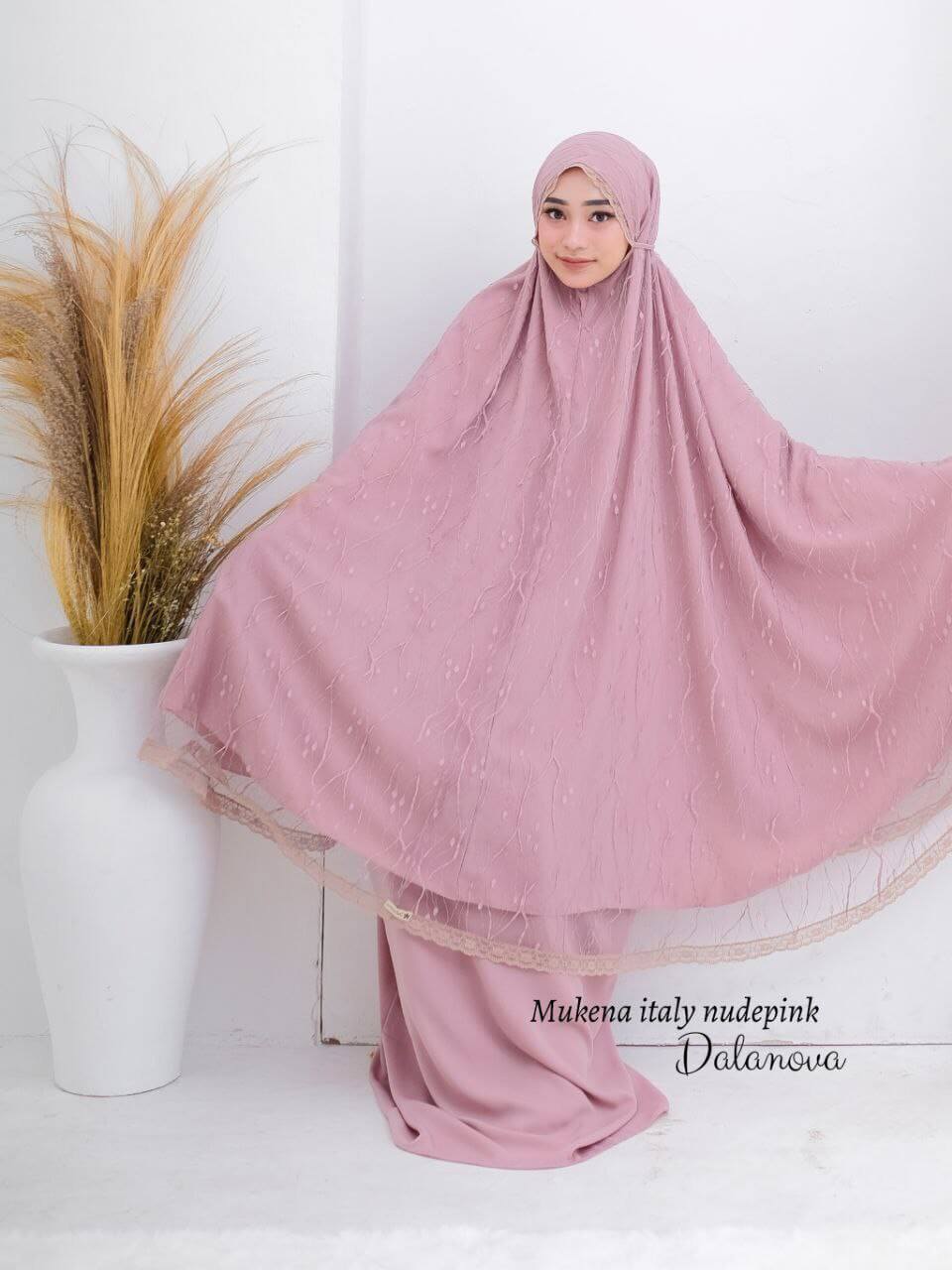 Mukena Italy Nude Pink